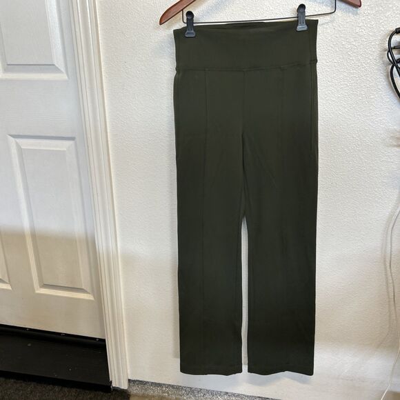 ATHLETA Delancey Straight Leg Pant Aspen Olive Green Athleisure Travel Sz  XS TP - Picture 2 of 11